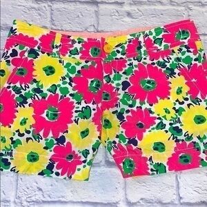 Lilly Pulitzer Callahan Doodlebug Floral Bright Daisy Shorts